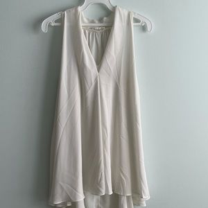 Cream Sleeveless Blouse